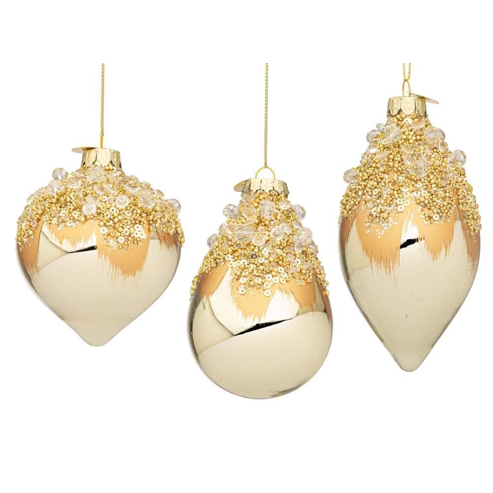 PENDAGLIO VETRO GLEEFUL CHAMPAGNE ASSORTITI 3